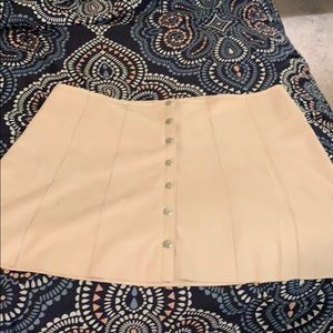 Suede like mini skirt